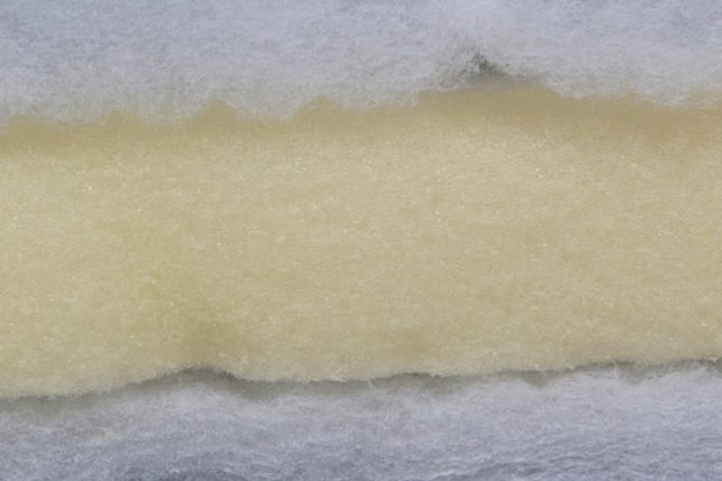 Bäddmadrass Lapetos 90x200 cm Polyeter Ancona - Svart/Vit - Möbler - Säng - Madrass - Bäddmadrass