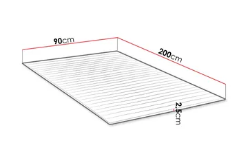Bäddmadrass MANDULA 90x200 - Möbler - Säng - Madrass - Bäddmadrass