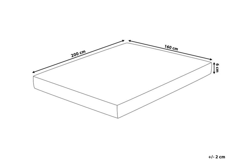 Comfy Bäddmadrass 160200 cm Vit  Vit - Vit - Möbler - Säng - Madrass - Bäddmadrass