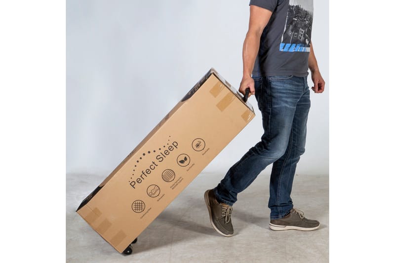 Fjädermadrass HARMONY UNO POCKET 90x200xH20cm - Vit/Grå - Möbler - Säng - Madrass - Bäddmadrass