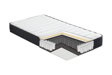 Fjädermadrass Harmony Uno Pocket 160x200xh20 cm - Vit/Grå - Möbler - Säng - Madrass - Bäddmadrass