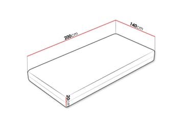Freeland Pocketmadrass VinterSommar 140x200 cm - Vit - Möbler - Säng - Madrass - Bäddmadrass