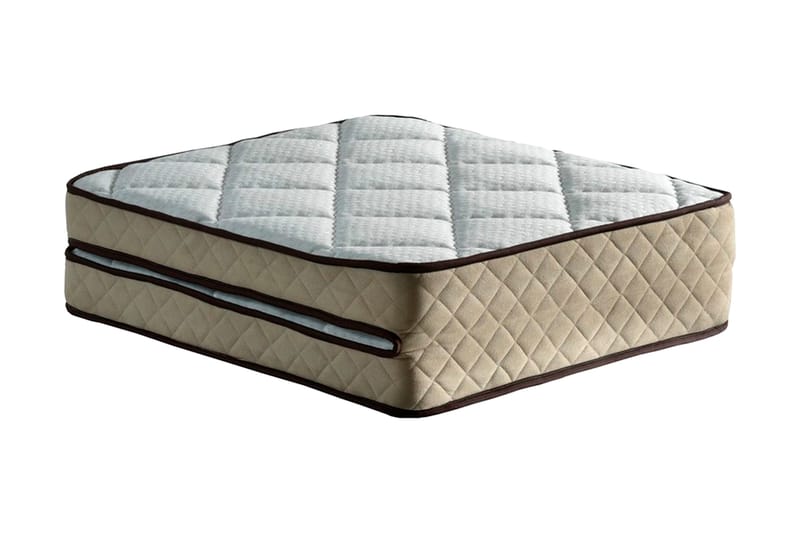 Hopfällbar Madrass 90x200 cm - Vit/Natur - Möbler - Säng - Madrass - Bäddmadrass