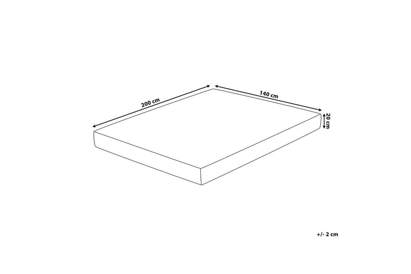 Madrass Jubilant 140x200 cm Fast - Vit - Möbler - Säng - Madrass - Bäddmadrass