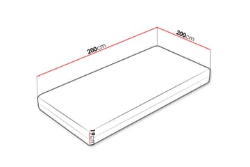 Madrass Redinha 200x200 cm - Vit - Möbler - Säng - Madrass - Bäddmadrass