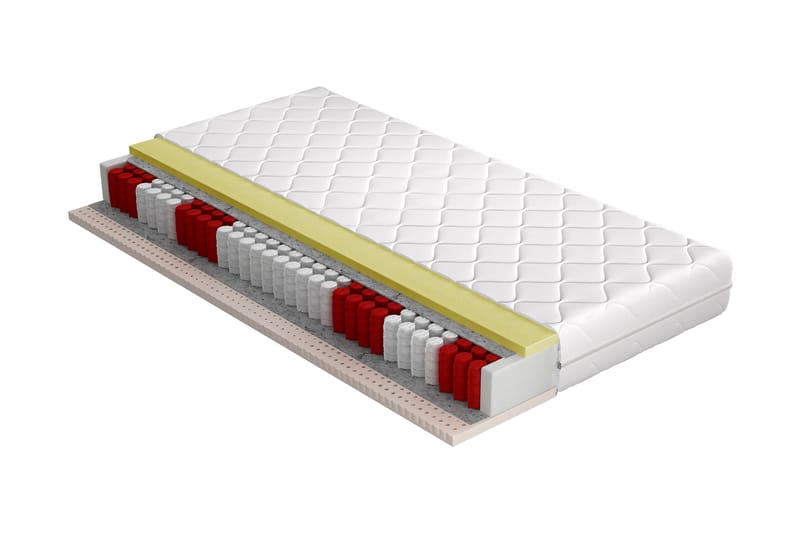 Madrass Roalo 200x200 cm - Vit - Möbler - Säng - Madrass - Bäddmadrass