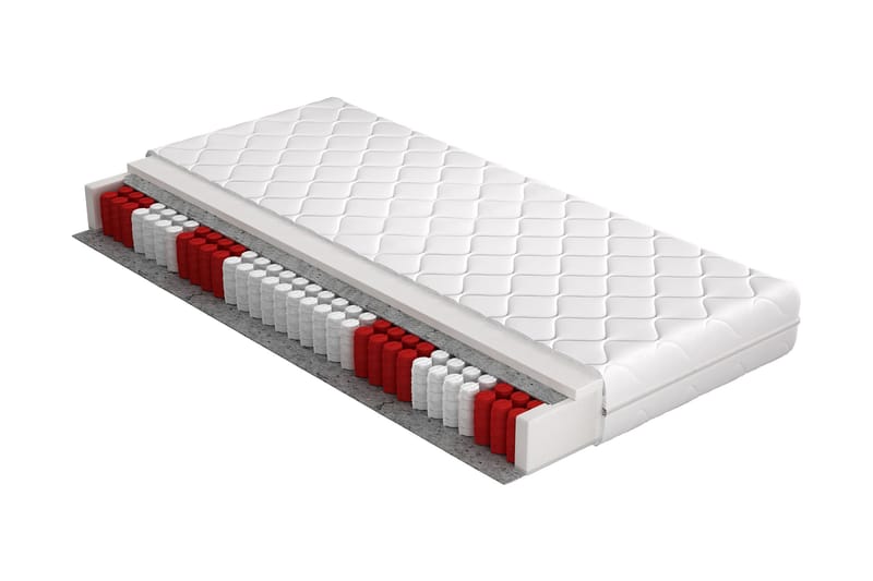 Madrass Roscates 120x200 cm - Vit - Möbler - Säng - Madrass - Bäddmadrass