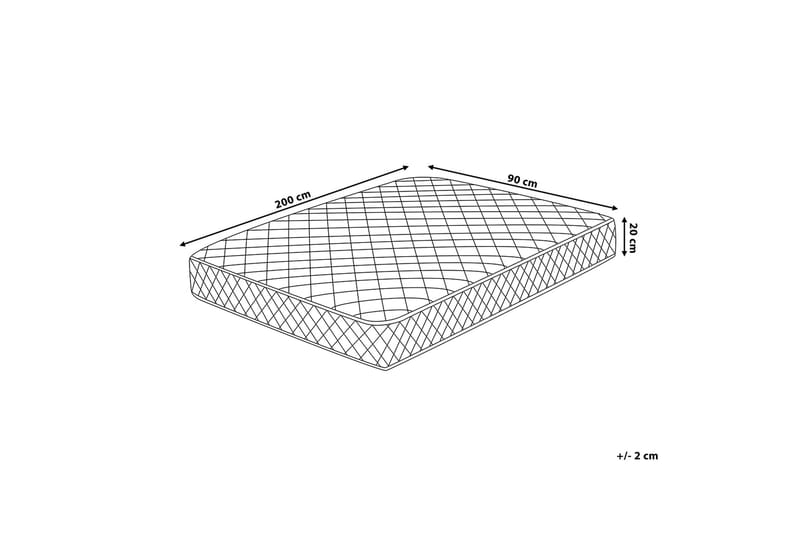Duo Resårmadrass 90x200 cm Vit - Vit - Möbler - Säng - Madrass - Resårmadrass & resårbotten