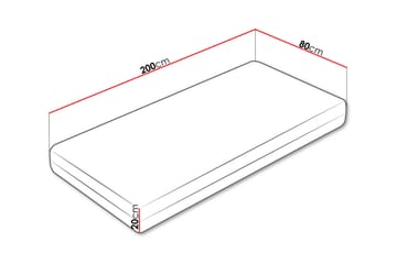 Earnest Resårmadrass 80x200 cm - Vit - Möbler - Säng - Madrass - Resårmadrass & resårbotten