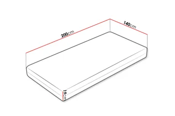 Ellinika Madrass 140x200 cm - Vit - Möbler - Säng - Madrass - Bäddmadrass