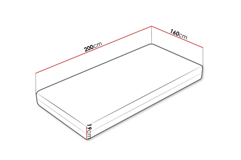 Ellinika Madrass 160x200 cm - Vit - Möbler - Säng - Madrass - Bäddmadrass