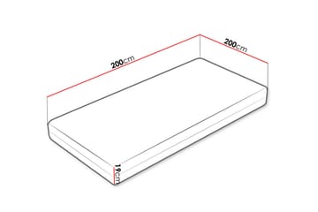Ellinika Madrass 200x200 cm - Vit - Möbler - Säng - Madrass - Bäddmadrass