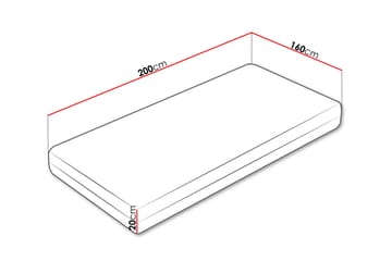Elsanor Resårmadrass 160x200 cm - Vit - Möbler - Säng - Madrass - Resårmadrass & resårbotten