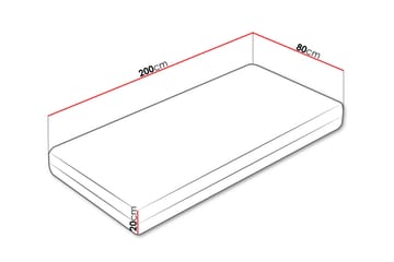 Elsanor Resårmadrass 80x200 cm - Vit - Möbler - Säng - Madrass - Resårmadrass & resårbotten