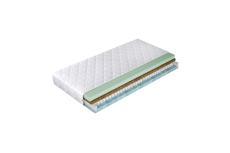 Florizel Resårmadrass 80x200 cm - Vit - Möbler - Säng - Madrass - Resårmadrass & resårbotten