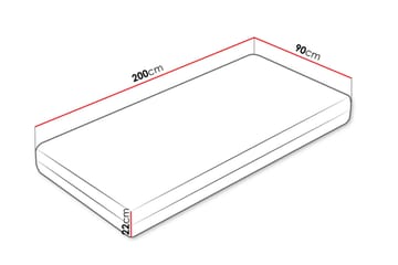 Florizel Resårmadrass 90x200 cm - Vit - Möbler - Säng - Madrass - Resårmadrass & resårbotten