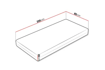 Freeland Pocketmadrass VinterSommar 80x200 cm - Vit - Möbler - Säng - Madrass - Bäddmadrass