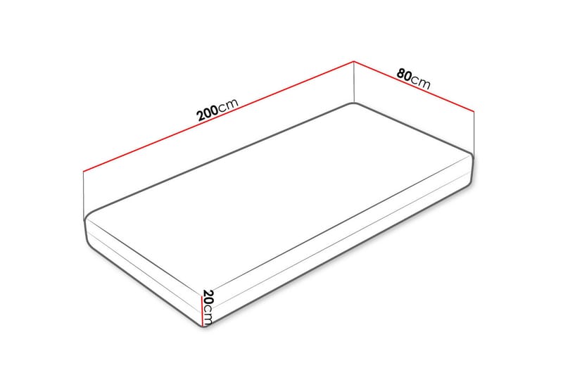 Freeland Pocketmadrass VinterSommar 80x200 cm - Vit - Möbler - Säng - Madrass - Bäddmadrass