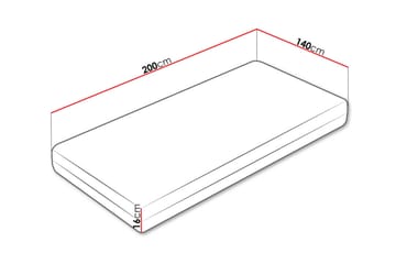 Fynlee Skummadrass 140x200 cm - Vit - Möbler - Säng - Madrass - Skummadrass