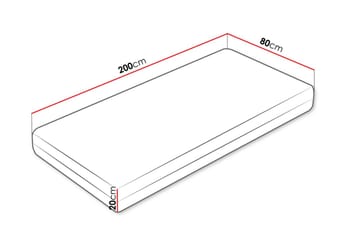 Galo Resårmadrass 80x200 cm - Vit - Möbler - Säng - Madrass - Resårmadrass & resårbotten
