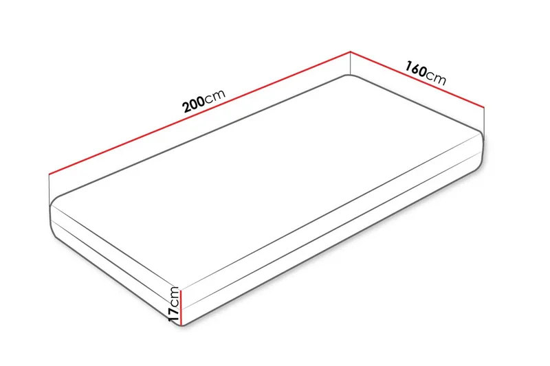 Garbo Resårmadrass 160x200 cm - Vit - Möbler - Barnmöbler - Barnsäng & juniorsäng - Resårbotten barn & barn madrasser