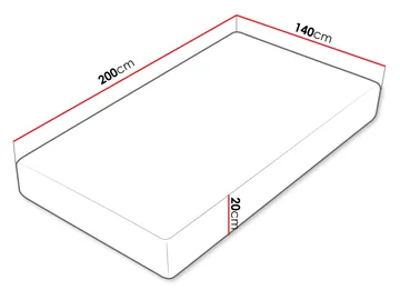 Hovik Skummadrass visco 140x200 cm - vit - Möbler - Säng - Madrass - Skummadrass