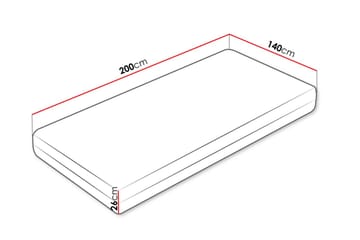 Huvudstorp Resårmadrass 140x200 cm - Vit - Möbler - Säng - Madrass - Resårmadrass & resårbotten