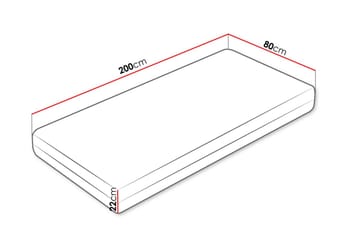 Huvudstorp Resårmadrass 80x200 cm - Vit - Möbler - Säng - Madrass - Resårmadrass & resårbotten