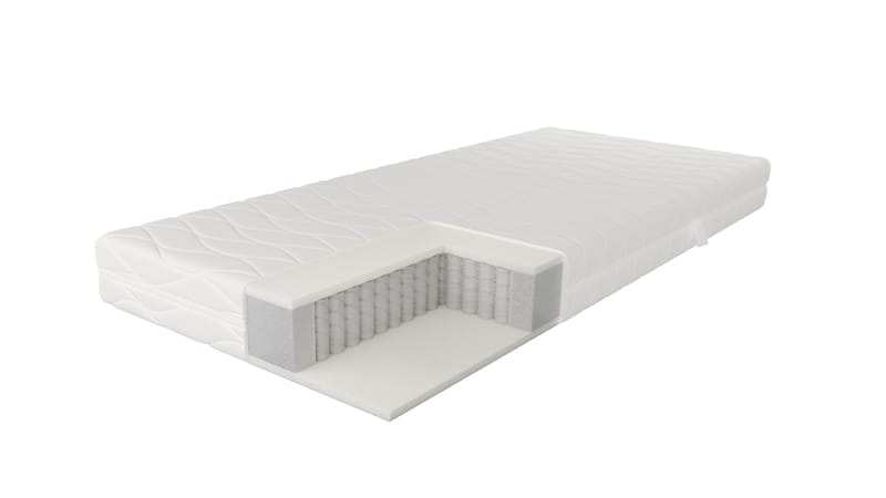 HVILA Resårmadrass med Tvättbar Klädsel 80x200 cm - Möbler - Säng - Madrass - Resårmadrass & resårbotten