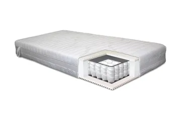 Lowell Resårmadrass 140x200 Fast - Vit - Möbler - Säng - Madrass - Resårmadrass & resårbotten