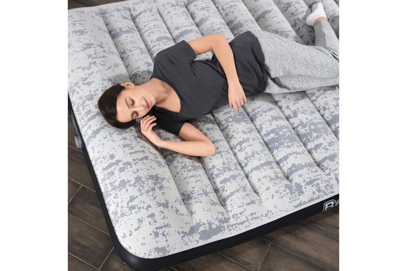 Tritech Airbed Queen Fashion Flock Uppblåsbar madrass Grå - Bestway - Möbler - Säng - Madrass - Luftmadrass & uppblåsbar madrass