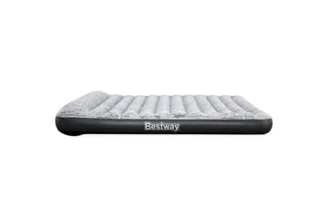 Tritech Airbed Queen Fashion Flock Uppblåsbar madrass Grå - Bestway - Möbler - Säng - Madrass - Luftmadrass & uppblåsbar madrass
