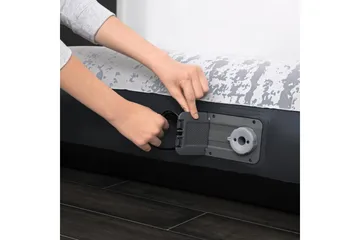 Tritech Airbed Queen Fashion Flock Uppblåsbar madrass Grå - Bestway - Möbler - Säng - Madrass - Luftmadrass & uppblåsbar madrass