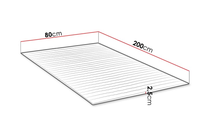 Mandula Bäddmadrass 80 cm - Vit - Möbler - Säng - Madrass - Bäddmadrass