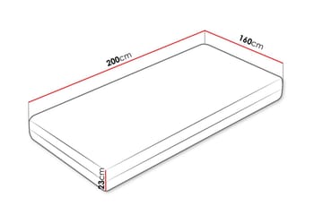 Norrbacksjö Resårmadrass 160x200 cm - Vit - Möbler - Säng - Madrass - Resårmadrass & resårbotten