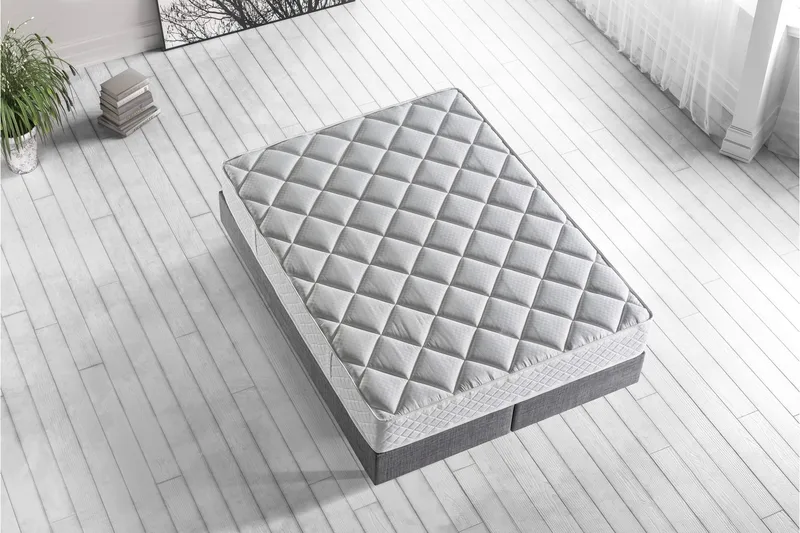Resårmadrass 100x200 cm - Vit - Möbler - Säng - Madrass - Resårmadrass & resårbotten