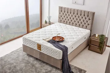 Resårmadrass 140x190 cm - Vit - Möbler - Säng - Madrass - Resårmadrass & resårbotten