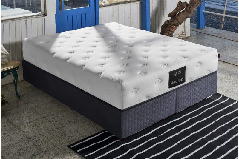 Resårmadrass 150x200 cm - Vit - Möbler - Säng - Madrass - Resårmadrass & resårbotten
