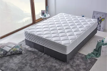 Resårmadrass 150x200 cm - Vit - Möbler - Säng - Madrass - Resårmadrass & resårbotten