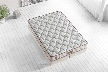 Resårmadrass 150x200 cm - Vit/Beige - Möbler - Säng - Madrass - Resårmadrass & resårbotten