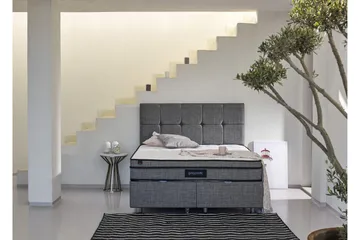 Resårmadrass 160x200 cm - Vit/Grå - Möbler - Säng - Madrass - Resårmadrass & resårbotten