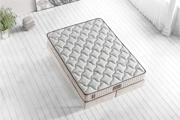 Resårmadrass 180x200 cm - Vit/Beige - Möbler - Säng - Madrass - Resårmadrass & resårbotten