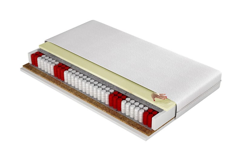 Billok Madrass 180x200 cm  Vit, Vit