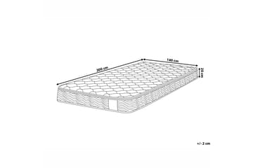 Brathay Resårmadrass Fast 140x200 cm - Vit - Möbler - Säng - Madrass - Resårmadrass & resårbotten