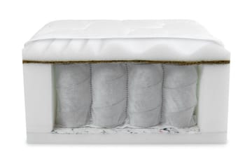 Fema Madrass 200x90x18 cm  Vit  Vit - Vit - Möbler - Säng - Madrass - Resårmadrass & resårbotten