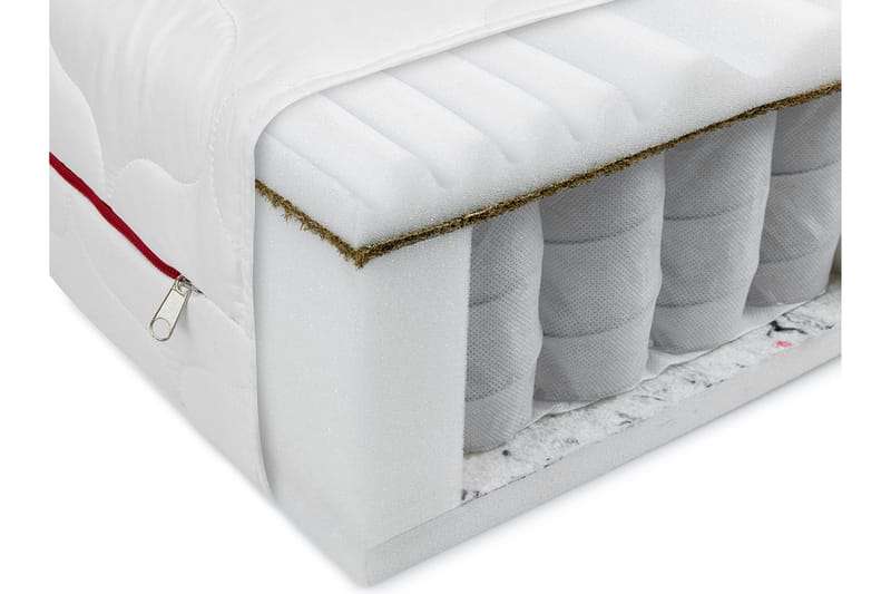 Fema Madrass 200x90x18 cm  Vit  Vit - Vit - Möbler - Säng - Madrass - Resårmadrass & resårbotten