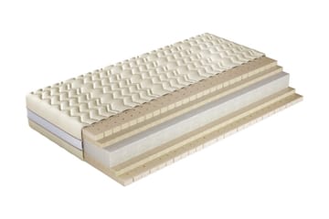 Madrass Begonia 200x180x24 cm - Beige/Grå - Möbler - Säng - Madrass - Resårmadrass & resårbotten