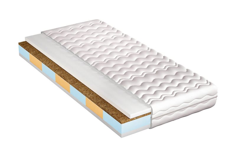 Madrass Dionizos 200x200x16 cm - Vit - Möbler - Säng - Madrass - Resårmadrass & resårbotten