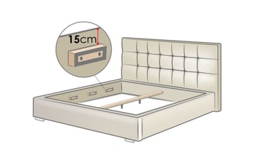 Madrass Fema 200x90x18 cm - Vit - Möbler - Säng - Madrass - Resårmadrass & resårbotten