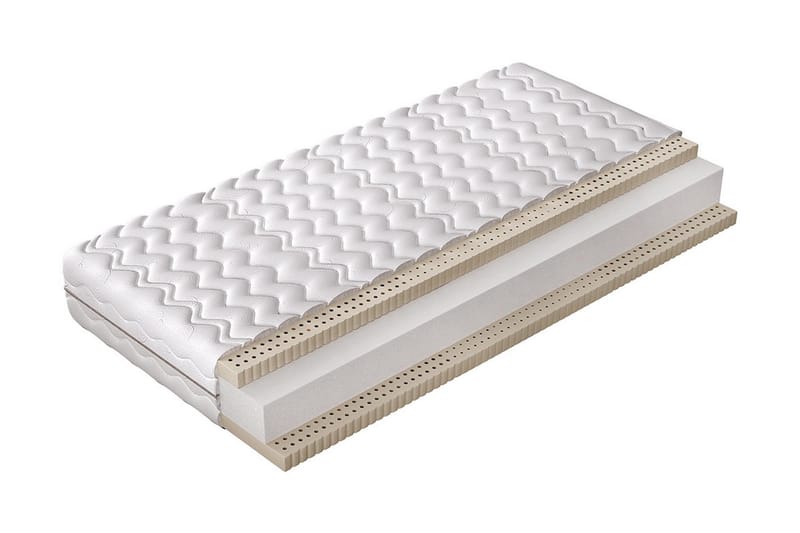 Madrass Late Forte 200x200x18 cm - Vit - Möbler - Säng - Madrass - Resårmadrass & resårbotten